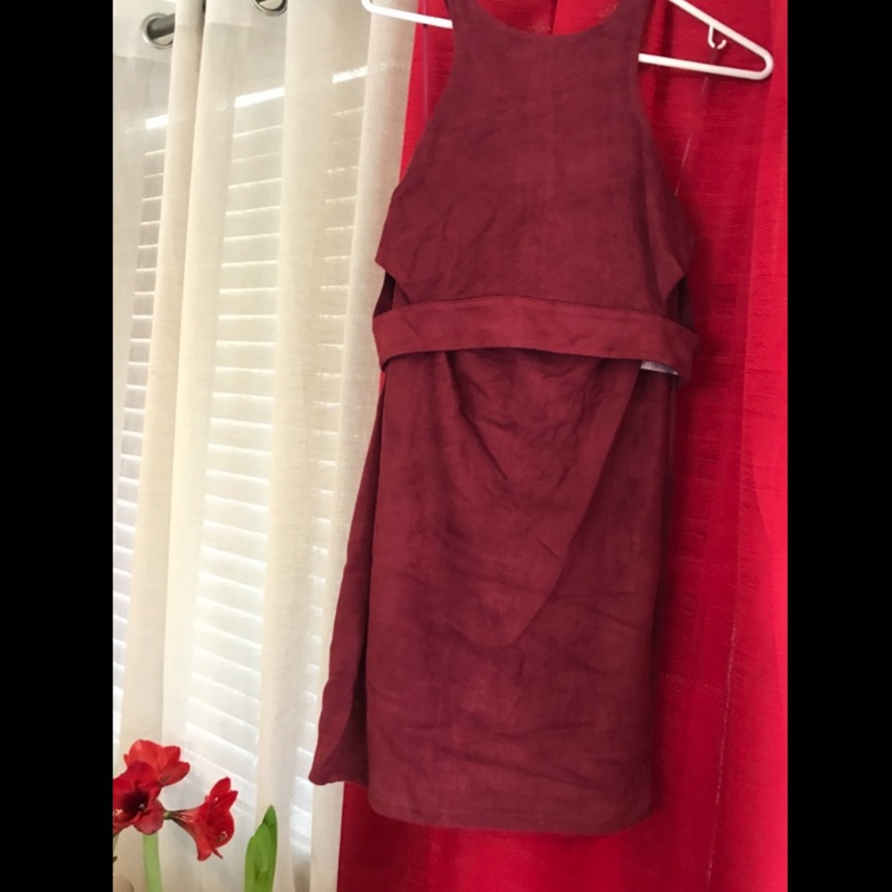 Burgundy Two piece Dress